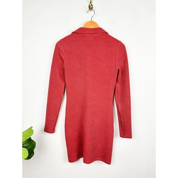 SAYLOR Meliah Pink Ruched Knit Mini Sweater Dress Sz S - Picture 5 of 13